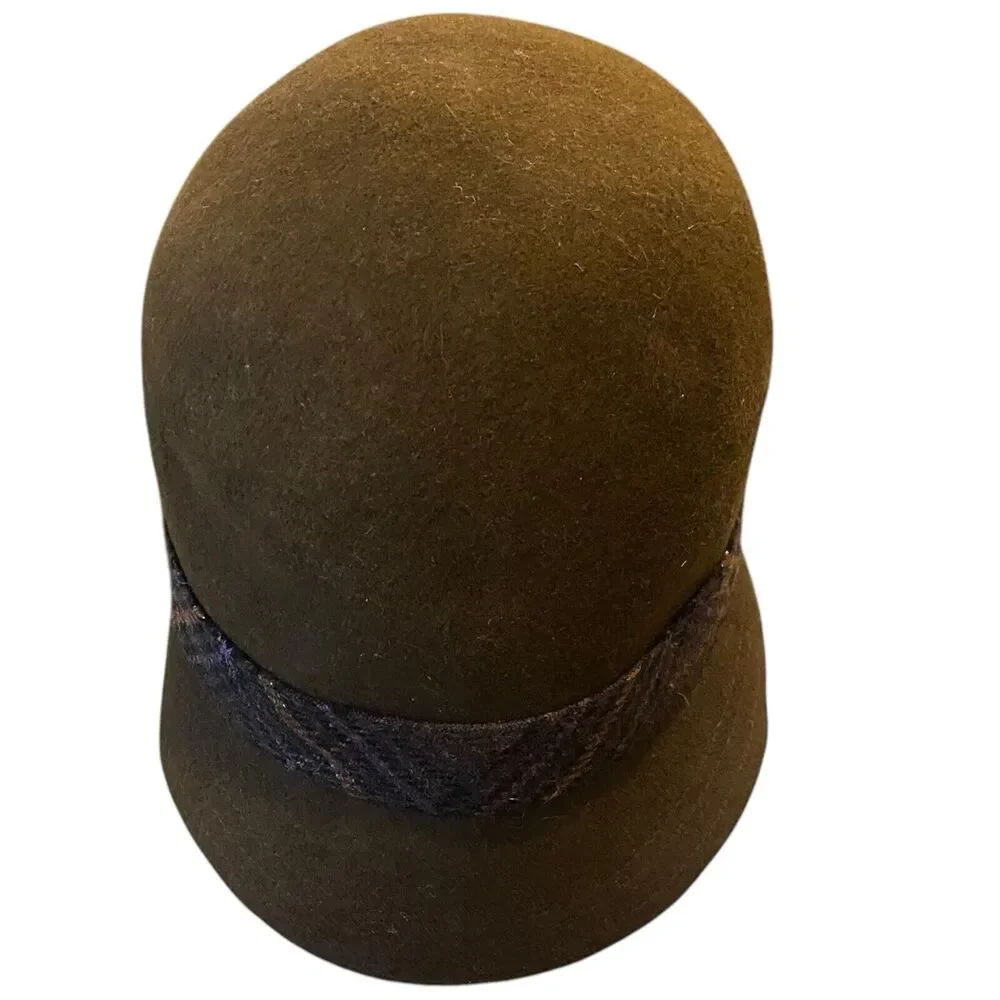Wool Cloche Hat Womens M/L Retro Lagom‎ Regency Classiccore Scandi Chic Luxury